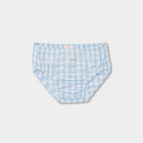 Checked poplin dress
