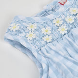 Checked poplin dress