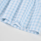 Checked poplin dress