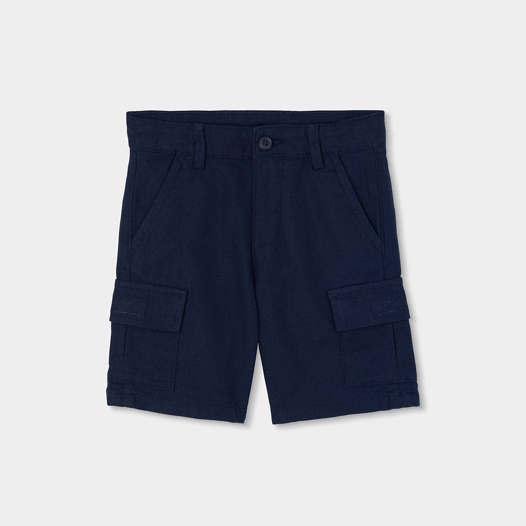 Bermuda shorts from the Boboli Children's Clothing Line, in linen with large pockets on the sides...
