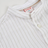 Camicia lino a righe - BOBOLI - Colore: Bianco - Stagione: Primavera-Estate