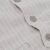 Striped linen vest