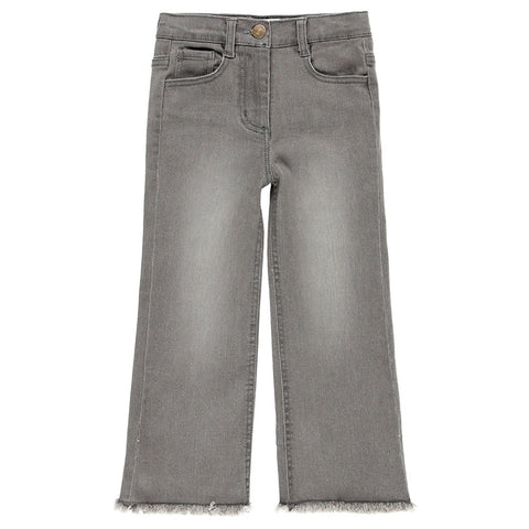 Elastic denim pants