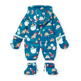Teddy suit technical printed fabric