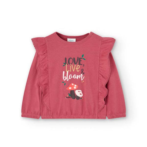 Maglietta jersey - BOBOLI - Sesso: Bambina - Colore: uni - Stagione: Autunno-Inverno