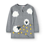 Vestito jersey combinato - BOBOLI - Sesso: Bambina - Colore: uni - Stagione: Autunno-Inverno