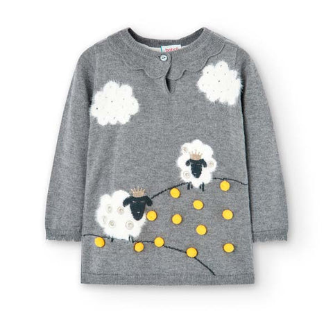 Vestito jersey combinato - BOBOLI - Sesso: Bambina - Colore: uni - Stagione: Autunno-Inverno