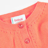Giacchetta tricot - BOBOLI - Sesso: Bambina - Colore: uni - Stagione: Autunno-Inverno