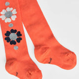 Floral tights for girls