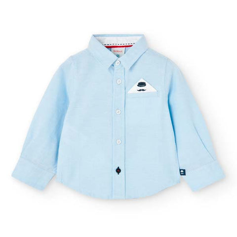 Camicia oxford manica lunga - BOBOLI - Colore: uni - Stagione: Autunno-Inverno