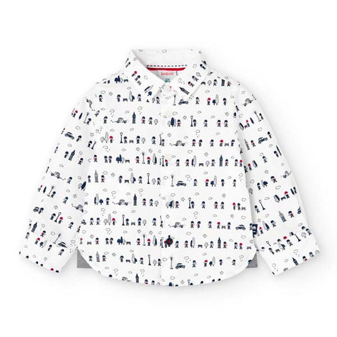 Oxford long sleeve shirt for babies