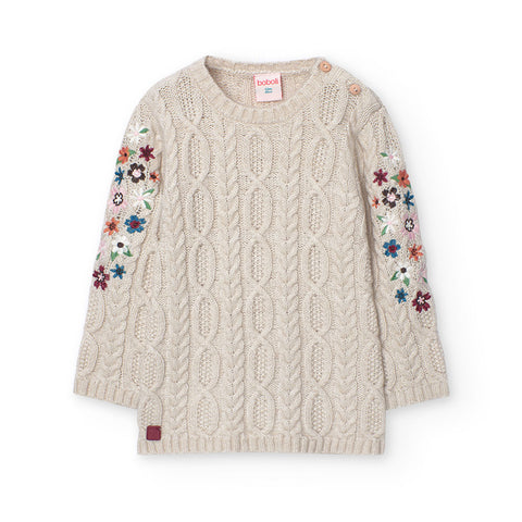 Vestito in maglia - BOBOLI - Sesso: Bambina - Colore: uni - Stagione: Autunno-Inverno