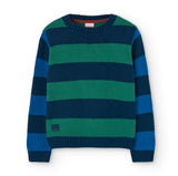 Striped knit sweater for boy -BCI