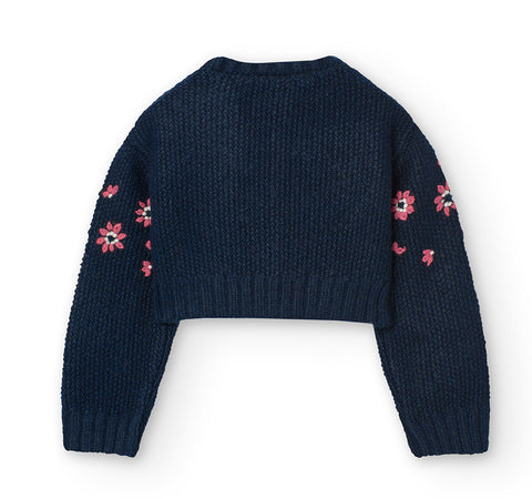 Giacchetta tricot - BOBOLI - Sesso: Bambina - Colore: uni - Stagione: Autunno-Inverno