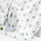 Printed poplin shirt for babies