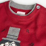 Knitted sweater for baby