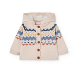 Giacchetta tricot - BOBOLI - Sesso: Unisex - Colore: Beige - Stagione: Autunno-Inverno