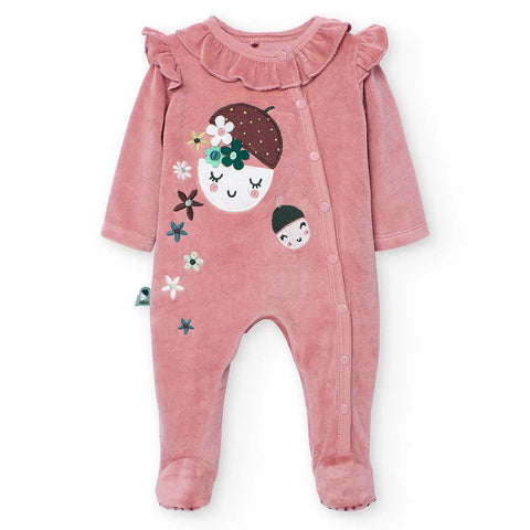 Velour romper for girl -BCI