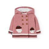 Giacchetta tricot - BOBOLI - Sesso: Bambina - Colore: Rosa - Stagione: Autunno-Inverno