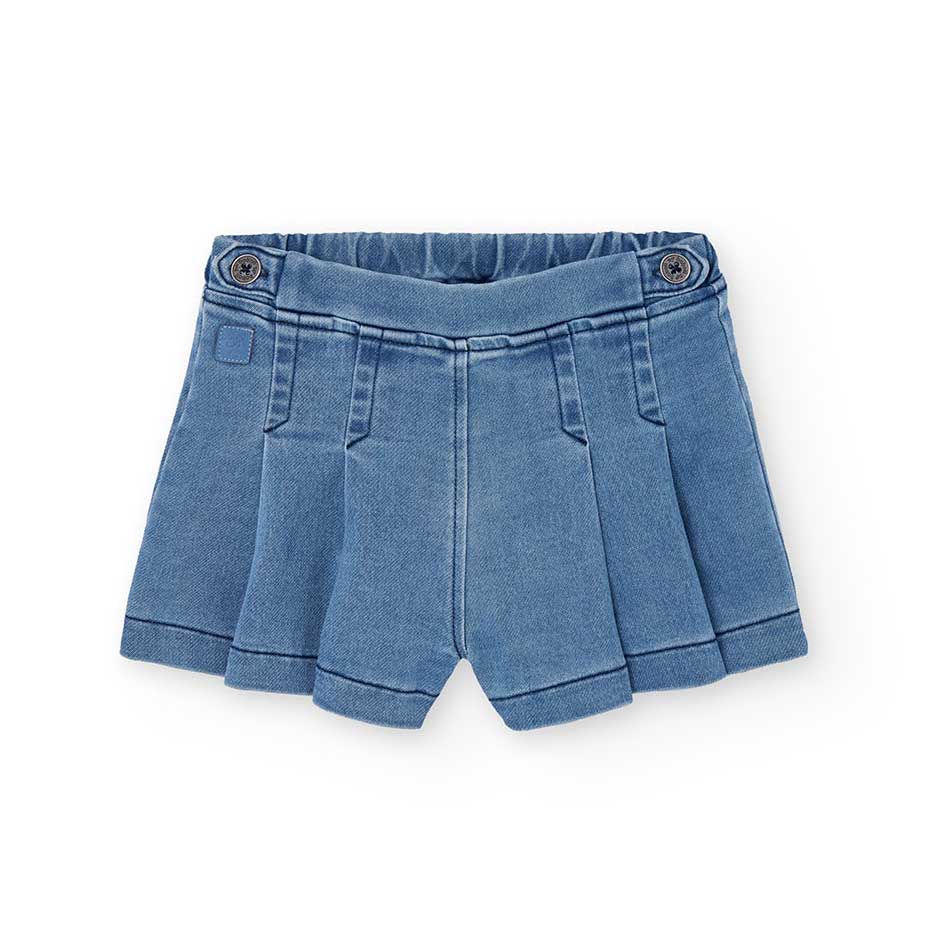 Gonna shorts from the Boboli Girls' Clothing Line, with wide pleats and elastic at the waist.

Co...