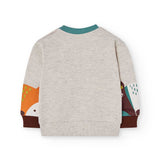 Felpa felpata flame - BOBOLI - Colore: Grigio - Stagione: Autunno-Inverno