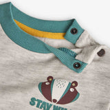 Felpa felpata flame - BOBOLI - Colore: Grigio - Stagione: Autunno-Inverno