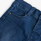 Elastic denim pants