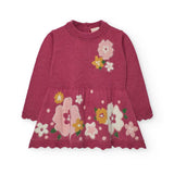 Vestito in maglia - BOBOLI - Sesso: Bambina - Colore: Rosa - Stagione: Autunno-Inverno