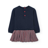 Combined knit dress for babies - BCI