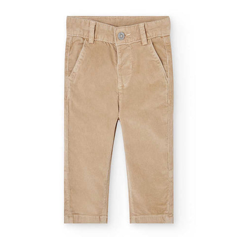 Pantaloni vellutino - BOBOLI - Colore: Beige - Stagione: Autunno-Inverno