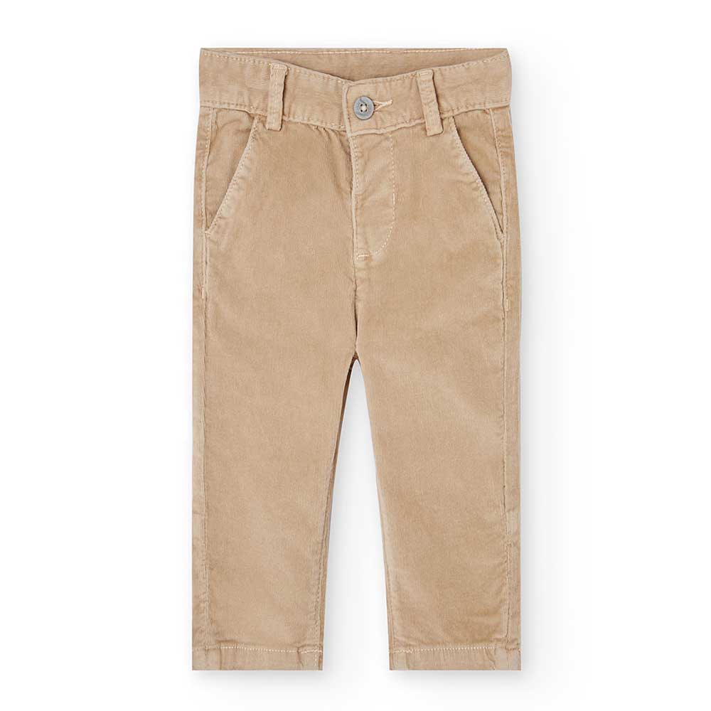 Pants from the Children's Clothing Line Boboli, in corduroy with a straight model and adjustable ...
