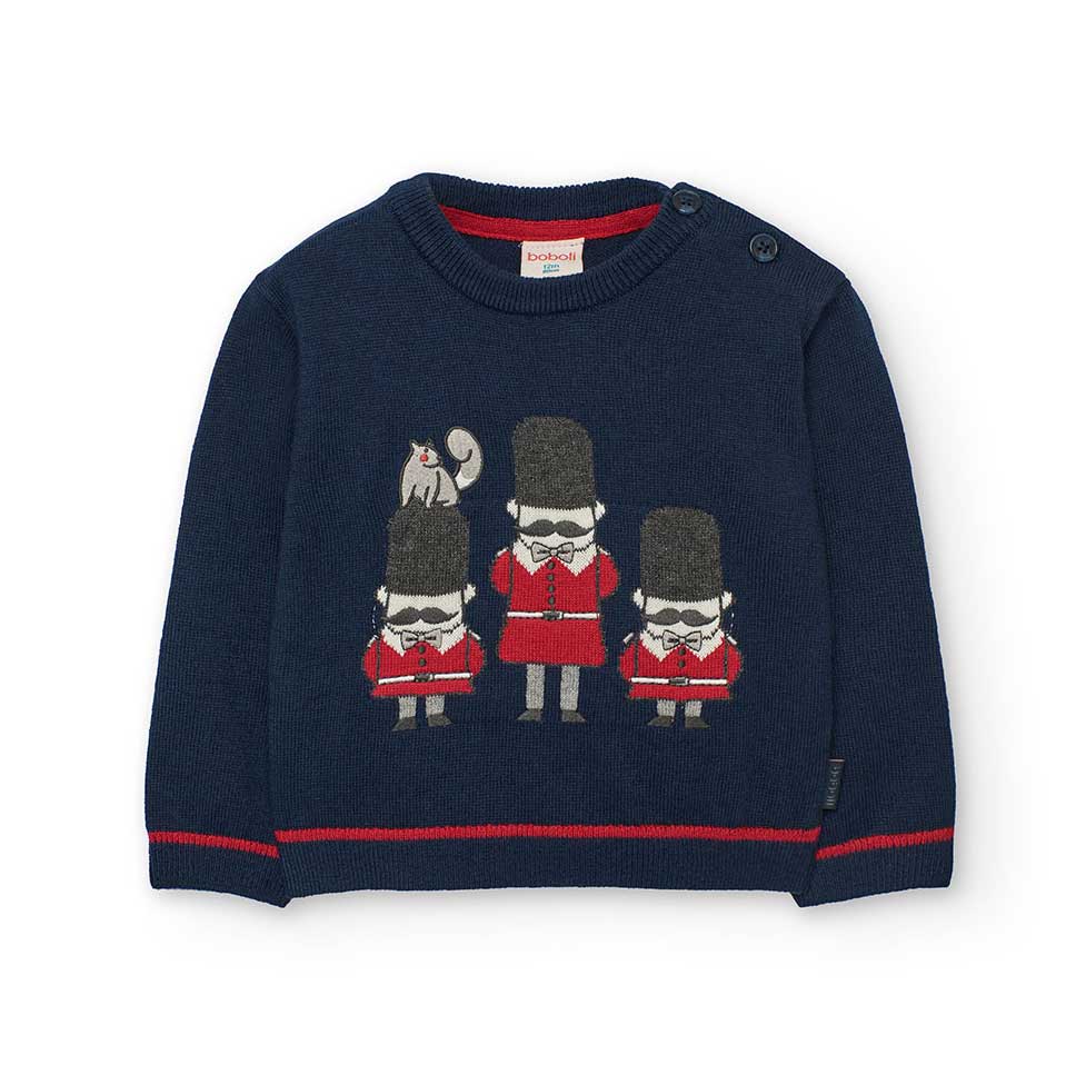 Sweater from the Children's Clothing Line Boboli, featuring the soldiers of the Royal Guard on th...