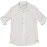 CAMICIA M/L MISTO LINO - BIRBA - Colore: Bianco - Stagione: Primavera-Estate