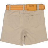 BERMUDA MISTO LINO C/CINTURA - BIRBA - Colore: Beige - Stagione: Primavera-Estate