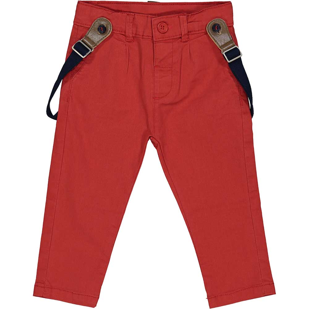 Children's Clothing Line Birba pants, five pockets with elastic suspenders.
 
Composizione: 97%CO...