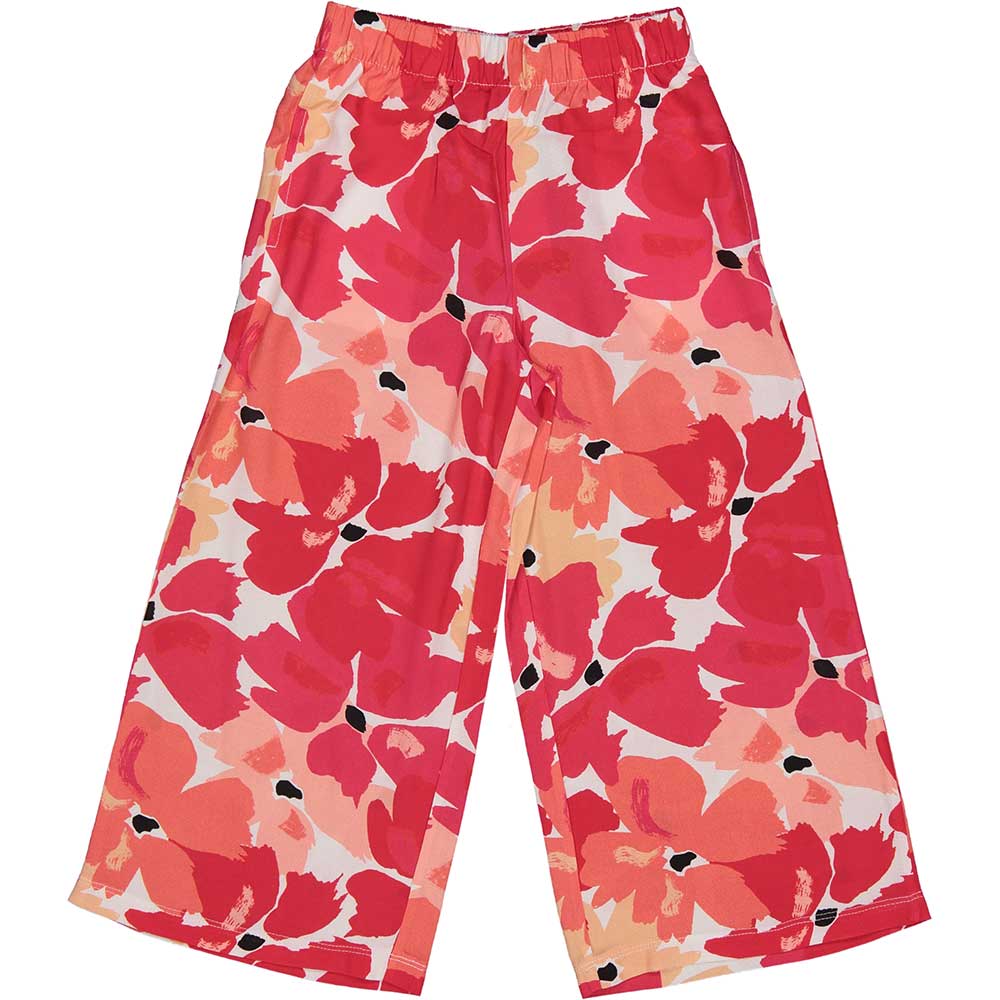 Palazzo trousers from the Trybeyond Girls' Clothing Line, with elastic waist and all-over floral ...