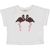 TSHIRT M/C CROPPED JERSEY STRETCH - BIRBA - Sesso: Bambina - Colore: Bianco - Stagione: Primavera-Estate