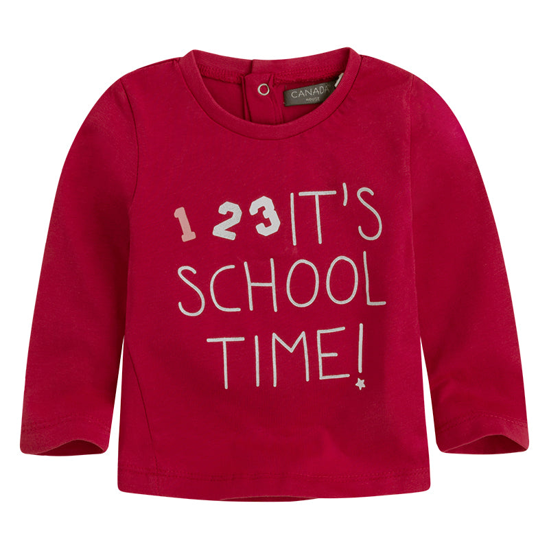 
  Long-sleeved T-shirt by dellal inea Girl's Canada House Clothing with print
  on the daavnti a...
