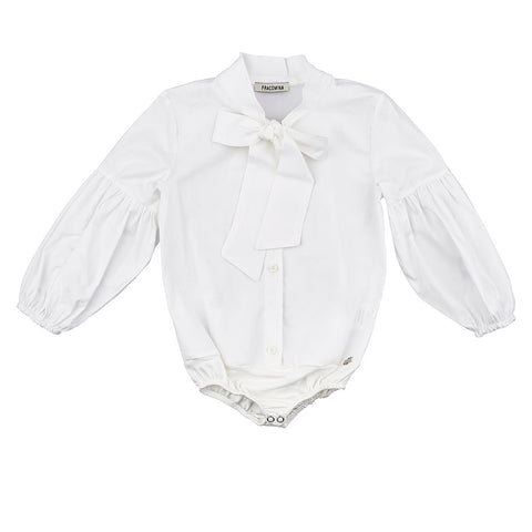 BODY SHIRT OFFWHITE - FRACOMINA - Sesso: Bambina - Colore: Bianco - Stagione: Autunno-Inverno