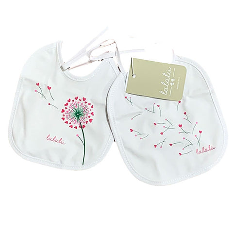 Bavetta bi-pack quadrata - LALALU - Sesso: Bambina - Colore: Bianco - Stagione: Primavera-Estate