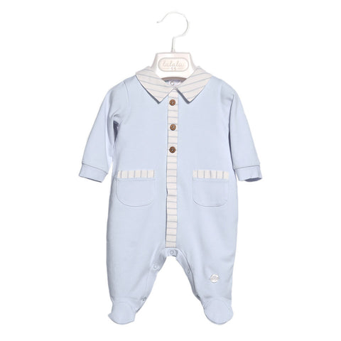 Tutina Neonato - LALALU - Sesso: Bimbo - Colore: Celeste - Stagione: Primavera-Estate