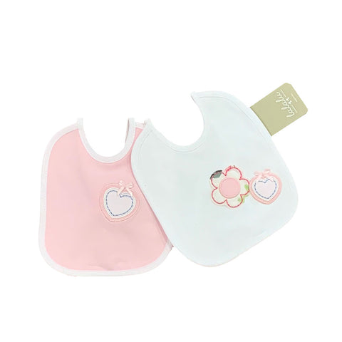 Bavetta bi-pack quadrata - LALALU - Sesso: Bambina - Colore: uni - Stagione: Primavera-Estate