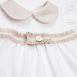 Completo jersey neonata - LALALU - Sesso: Bambina - Colore: Bianco - Stagione: Primavera-Estate