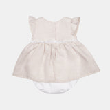 Pagliaccetto in lino nea - LALALU - Sesso: Bambina - Colore: Beige - Stagione: Primavera-Estate