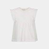 T-shirt jersey fiammato bimba - LALALU - Sesso: Bambina - Colore: Bianco - Stagione: Primavera-Estate