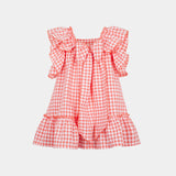 Vestito seersucker bimba - LALALU - Sesso: Bambina - Colore: Rosa - Stagione: Primavera-Estate