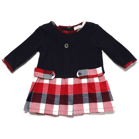 Vestitino in maglia - LALALU - Sesso: Bambina - Colore: Blu - Stagione: Autunno-Inverno