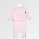 Completo in filo nea - LALALU - Sesso: Bambina - Colore: Rosa - Stagione: Autunno-Inverno