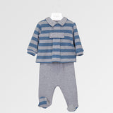 Completo in maglia neo - LALALU - Colore: Grigio - Stagione: Autunno-Inverno