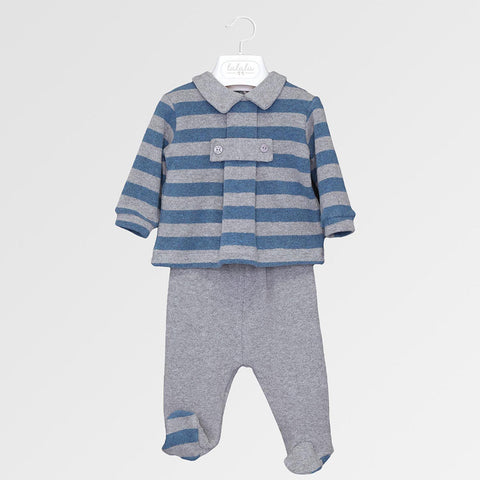 Completo in maglia neo - LALALU - Colore: Grigio - Stagione: Autunno-Inverno